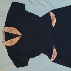 Vintage Navy Blue Dress